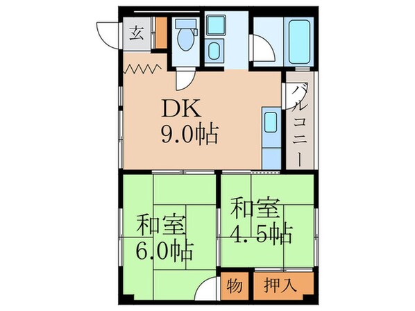 MISTRAL千里丘の物件間取画像